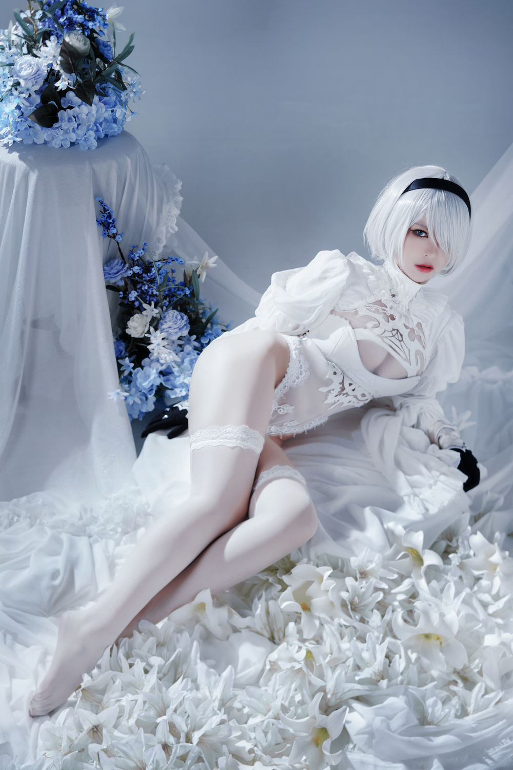 半半子-No.030-Automataヨルハ二号B型 白いドレス [51P]·合集-妙妙屋