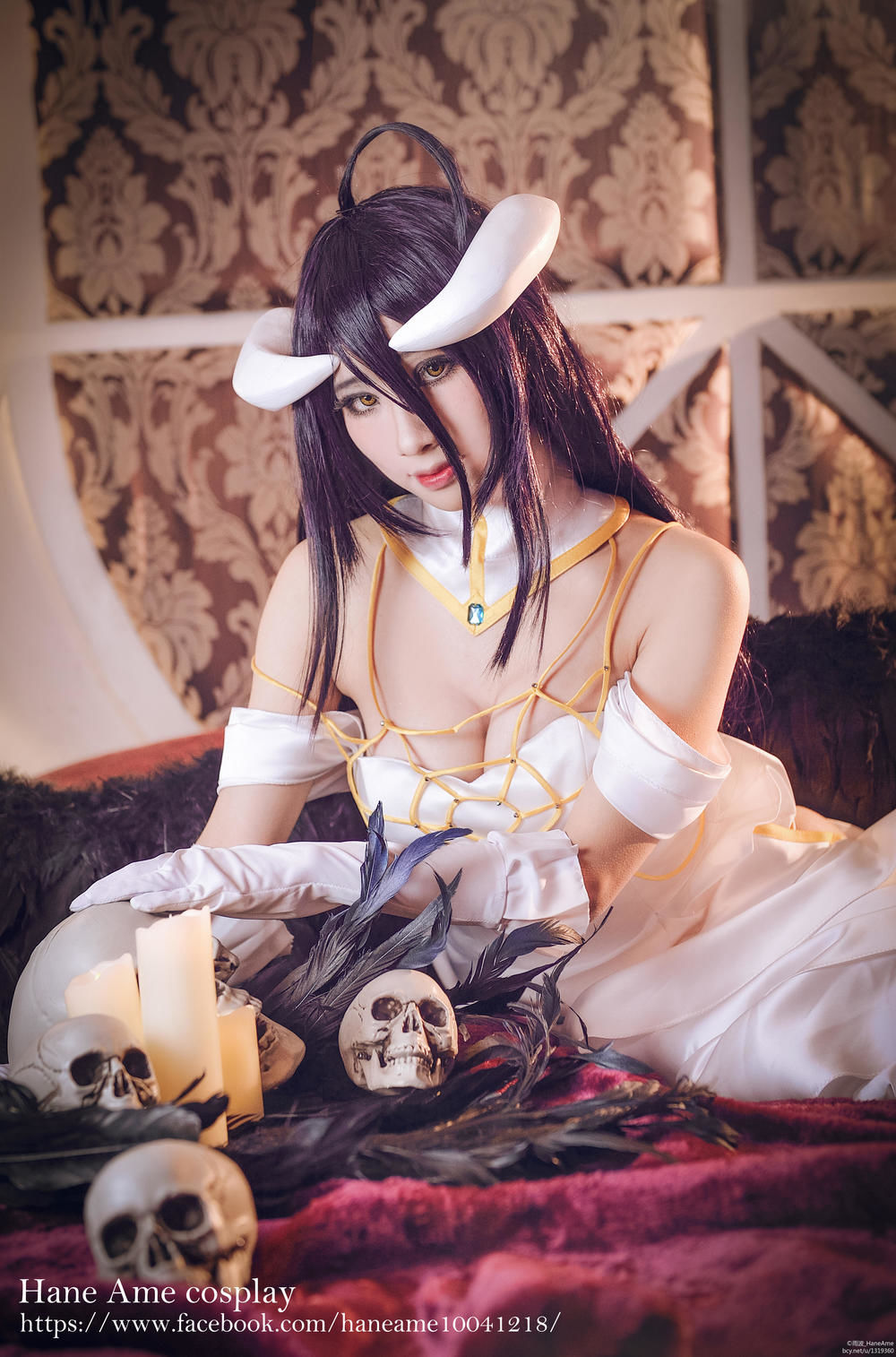 雨波_HaneAme-No.032-Overlord Albedo [16P]·合集-妙妙屋