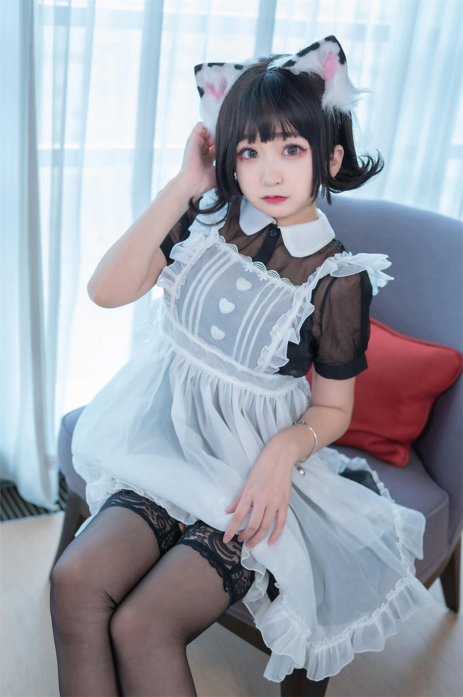 恩田直幸(桃夭葵)-No.034-奶牛猫女仆 [46P]·合集-妙妙屋