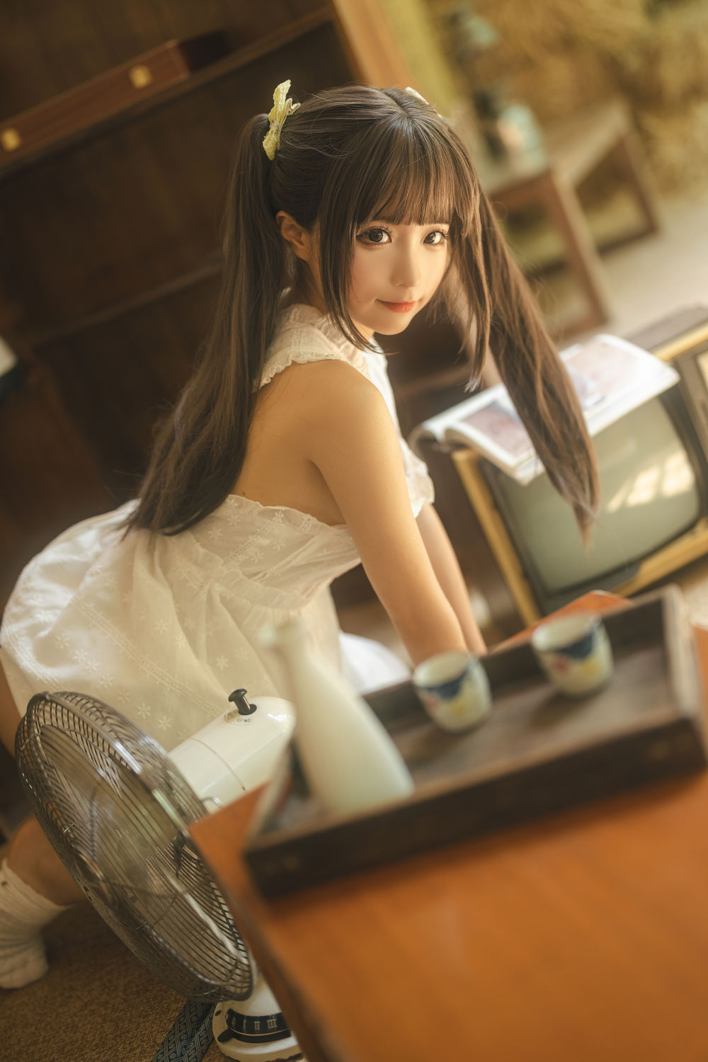 蠢沫沫-No.182-白吊带 夏 [115P 1V]·合集-妙妙屋