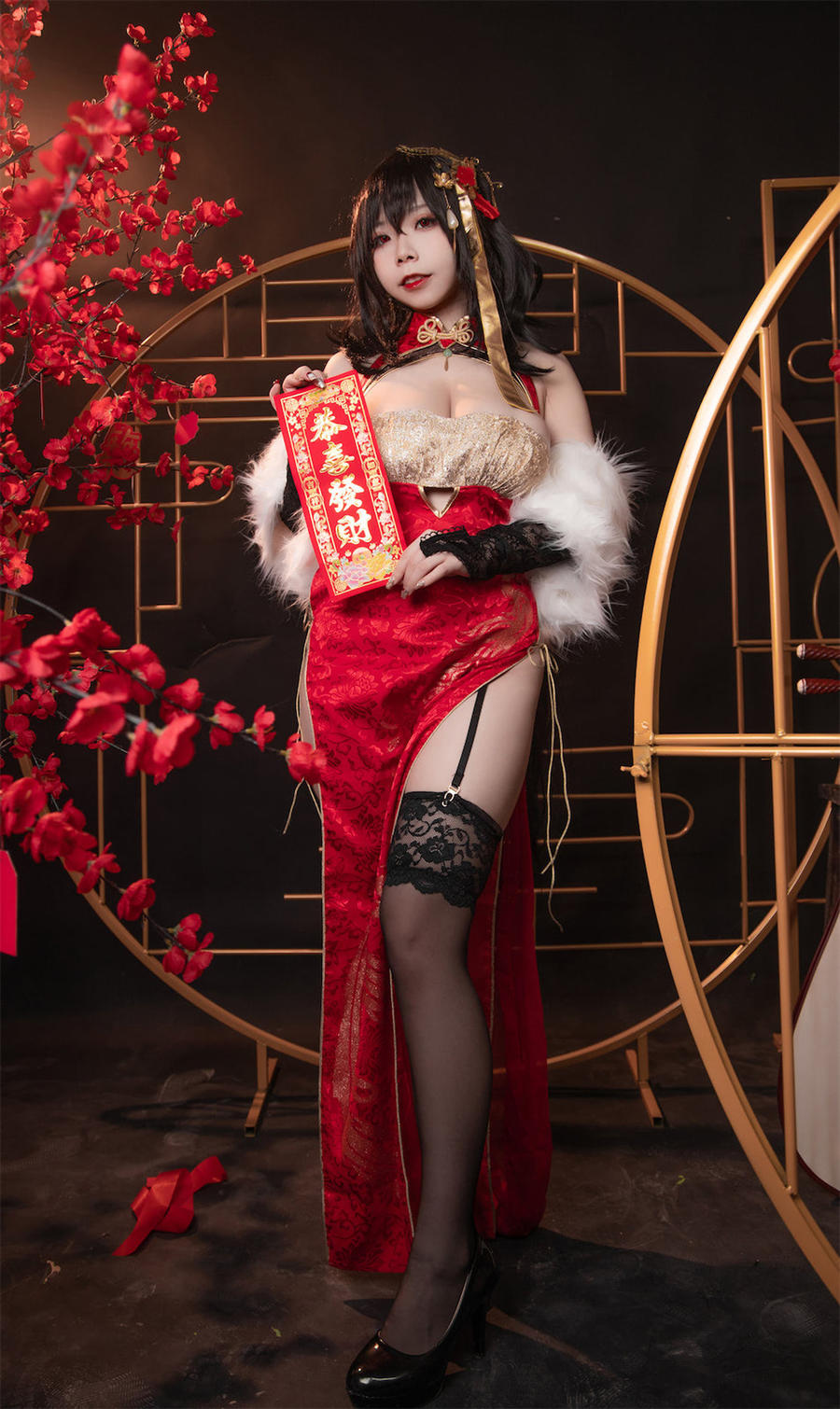 无颜小天使wy-No.016-碧蓝航线 大凤红旗袍 [58P]·合集-妙妙屋