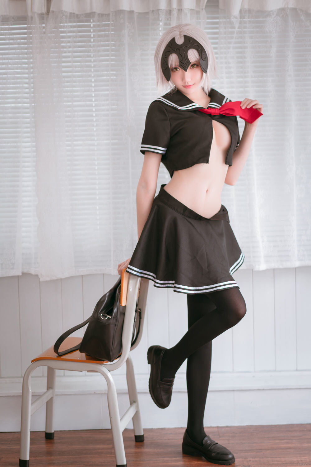 瓜希酱-No.006-黑贞德 校服 [13P]·合集-妙妙屋