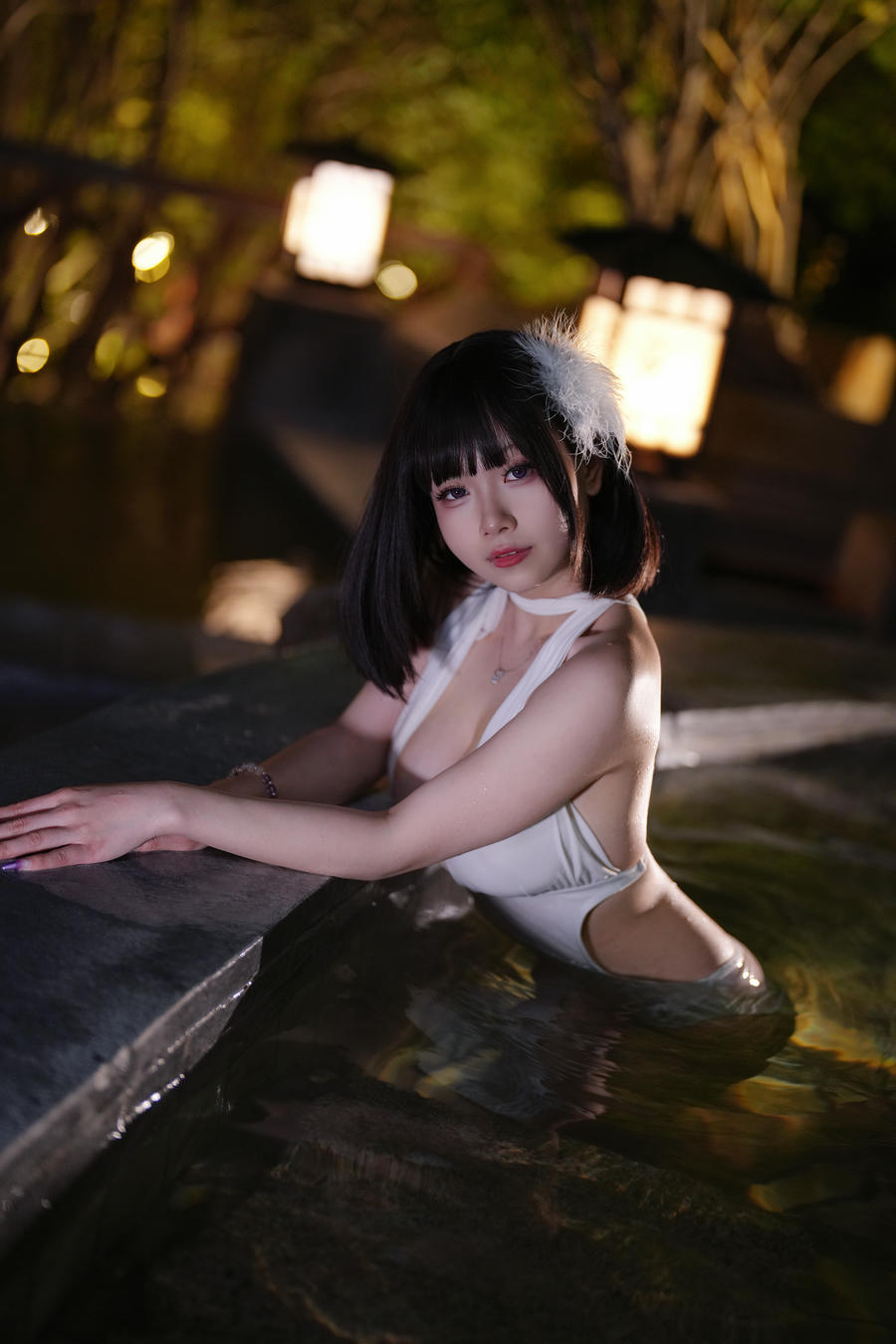 末夜787-No.011-夏日白色泳装 [23P 1V]·合集-妙妙屋