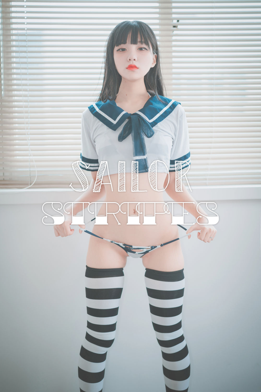 Jenny(정제니)-No.009-[DJAWA] Sailor Stripes [25P]·合集-妙妙屋