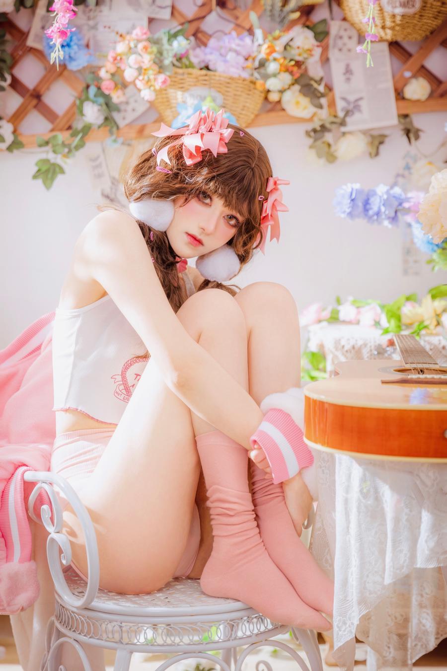 南桃Momoko-No.080-少女吉他与蝴蝶结 [28P]·合集-妙妙屋