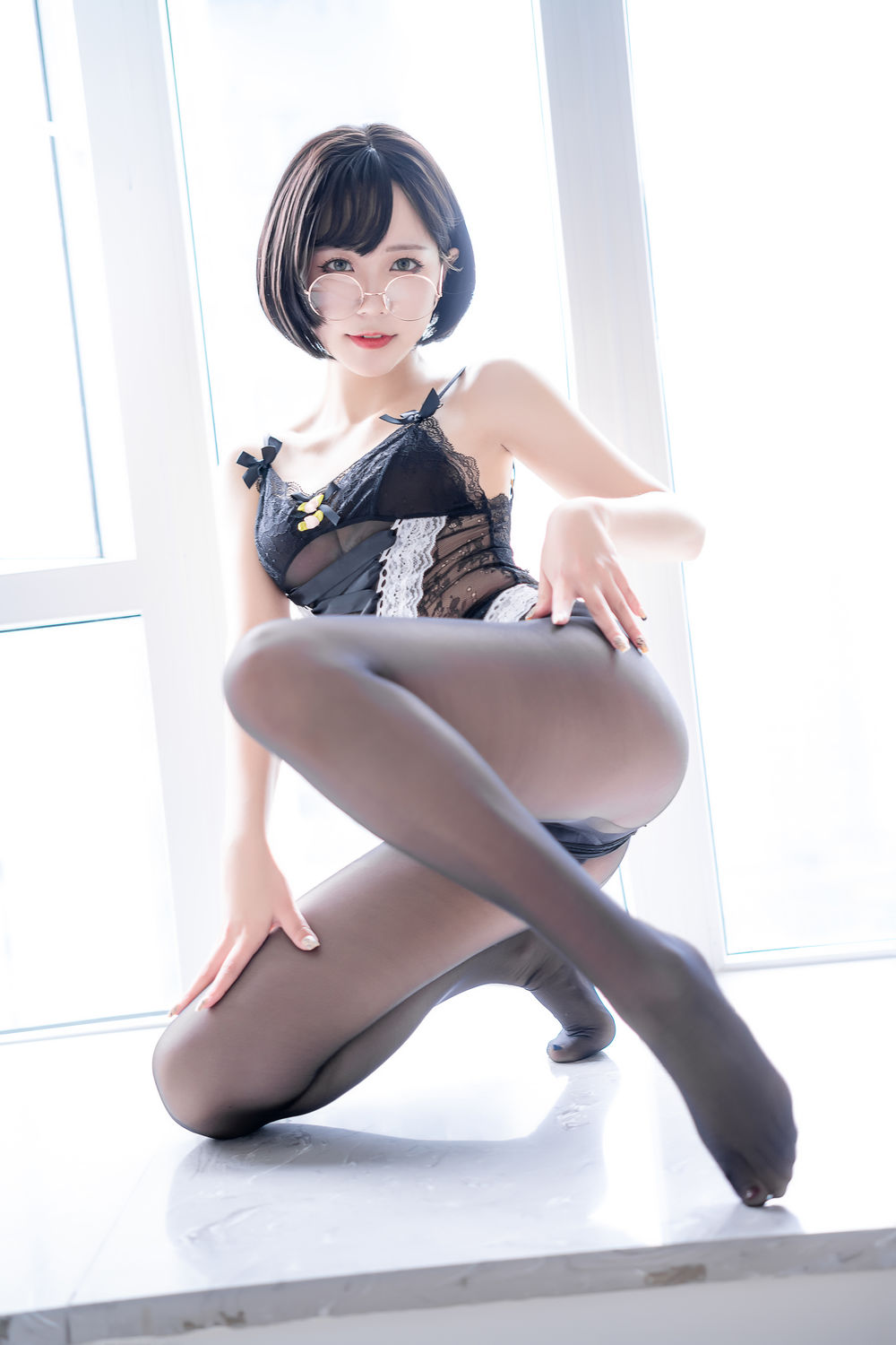 蓝小沂KiKi-No.011-黑色情趣内衣 [28P]·合集-妙妙屋