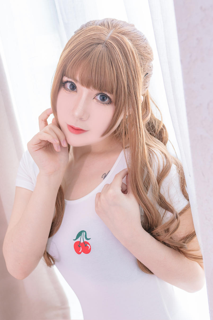 羊大真人-No.002-白色樱桃体操服 [34P]·合集-妙妙屋