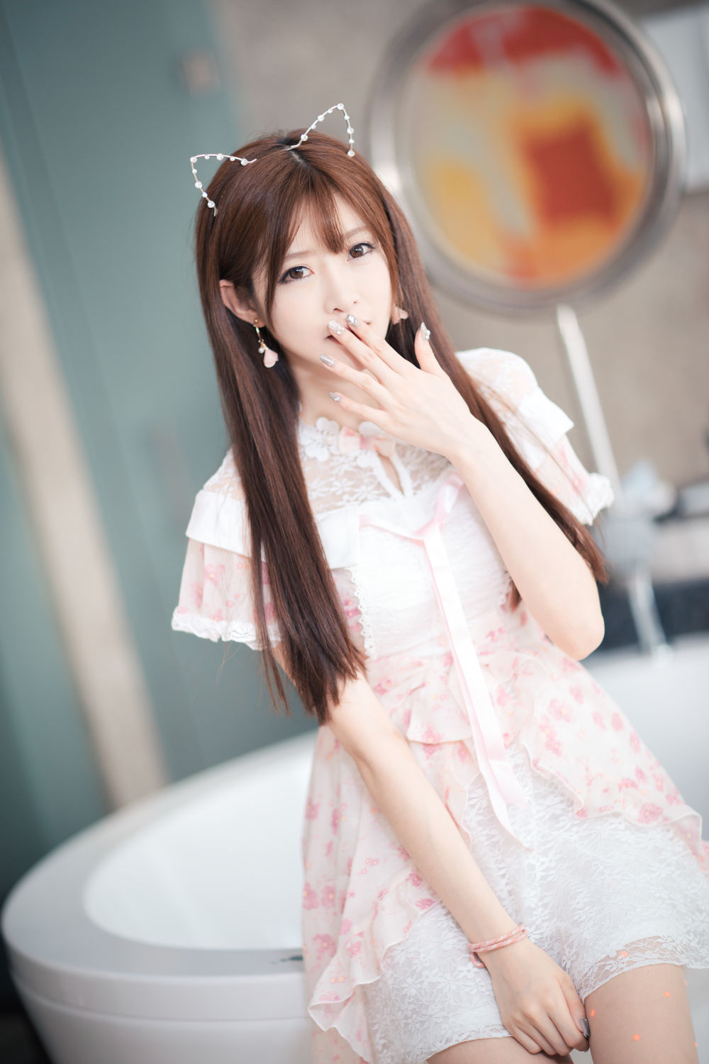 王羽杉Barbieshy-No.009-粉色连衣裙 [16P]·合集-妙妙屋