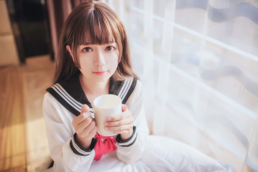 白金Saki-No.003-黑丝水手服 [37P]·合集-妙妙屋