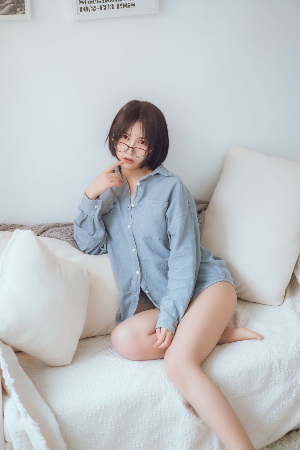 枸名(逐月su)-No.009-蓝色衬衫发布 [22P]·合集-妙妙屋