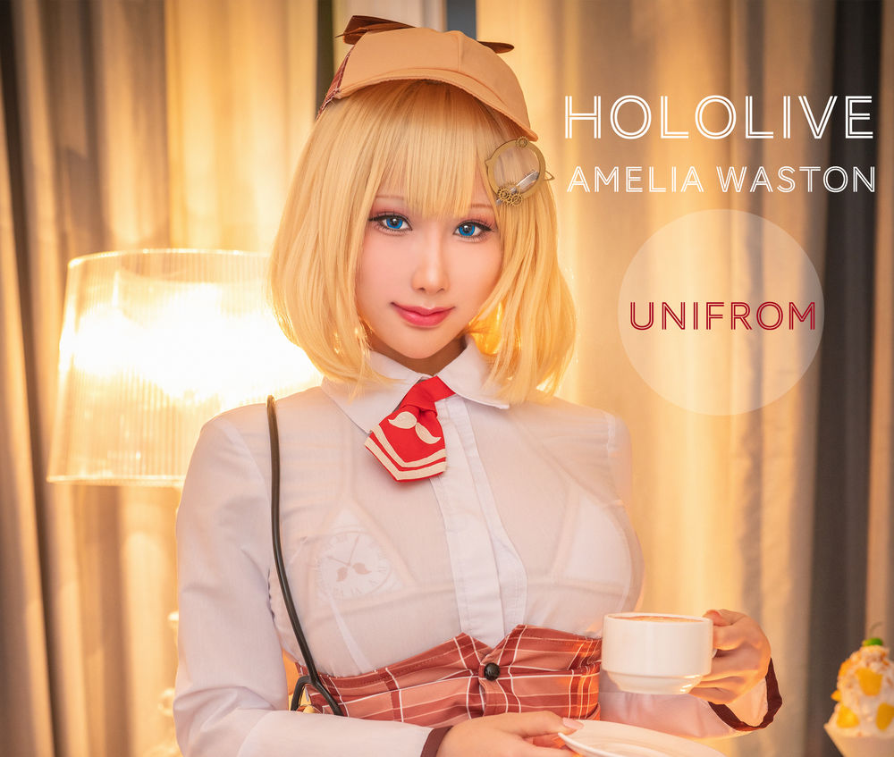 雨波_HaneAme-No.130-Hololive Amelia Waston Unifrom 制服 [20P]·合集-妙妙屋