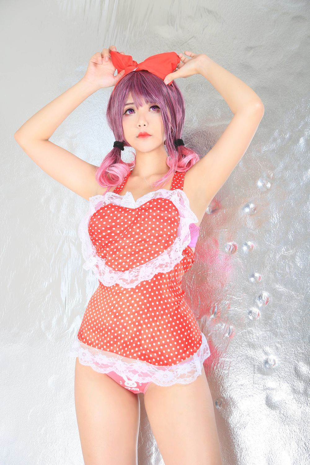 Hana Bunny-No.026-Red Heart Apron [10P]·合集-妙妙屋