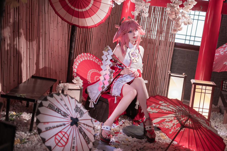 Natsuko_夏夏子-No.034 – 原神 八重神子 [91P]·合集-妙妙屋
