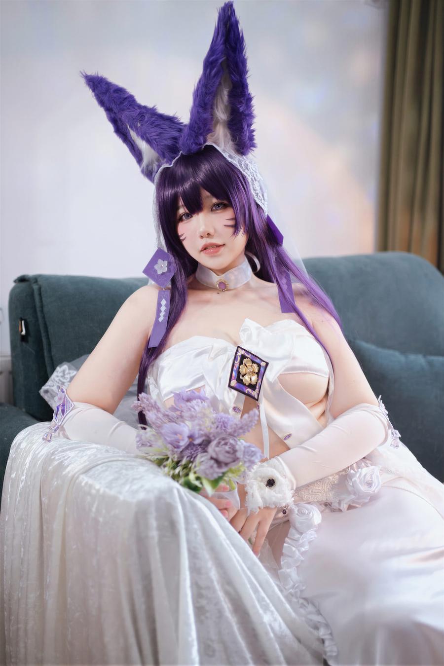 阿半今天很开心-No.076 – 碧蓝航线 武藏 婚纱 [75P]·合集-妙妙屋